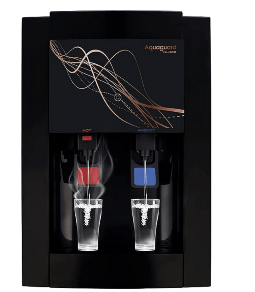 Eureka Forbes Aquaguard Blaze RO+Stainless Steel+HOT+Ambient+Active Copper Technology Water Purifier (Black)